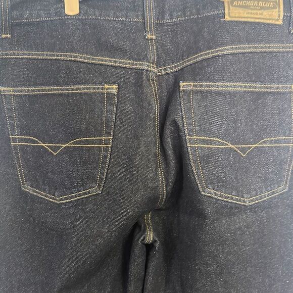 Vintage 90’s 2000’s Anchor Blue Men's Blue Easy Fit‎ Straight Leg Jeans Size 38 - Picture 4 of 7